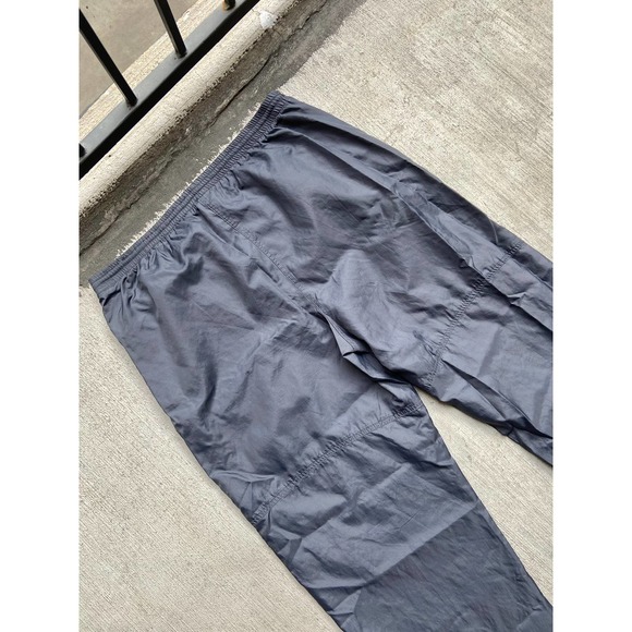 Vintage 90’s Grey Tag Nike Grey Track Pants Zipper Tapered Jogger Made in USA L - Picture 6 of 7